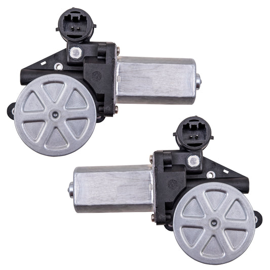 Brock Aftermarket Replacement Power Window Motor With 2 Pin Connector Set Compatible With 2002-2008 Toyota Models