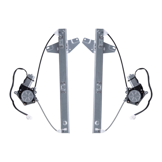 Brock Replacement Driver and Passenger Front Power Window Lift Regulators & Motors Assemblies Compatible with 95-99 Avalon 6982007010 6981007020