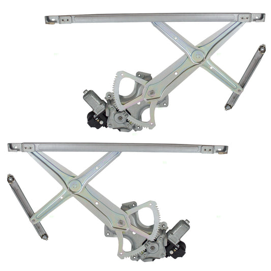 Brock Replacement Driver and Passenger Front Power Window Lift Regulators & Motors Assemblies Compatible with 07-09 Camry USA 69802-06070 69801-06070
