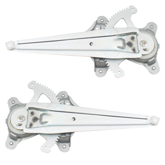Brock Replacement Pair Set Rear Power Window Lift Regulators Compatible with 12-17 Camry & Hybrid 6980406140 6980306140 TO1550162 TO1551162