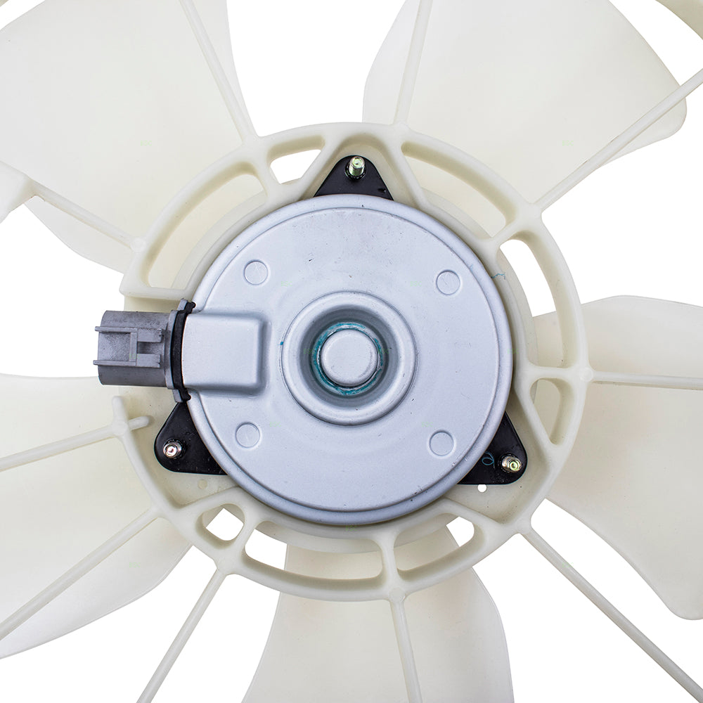 Brock Replacement Radiator Cooling Fan Motor Assembly Compatible with 03-08 Corolla Matrix Vibe 163610D090 88971521