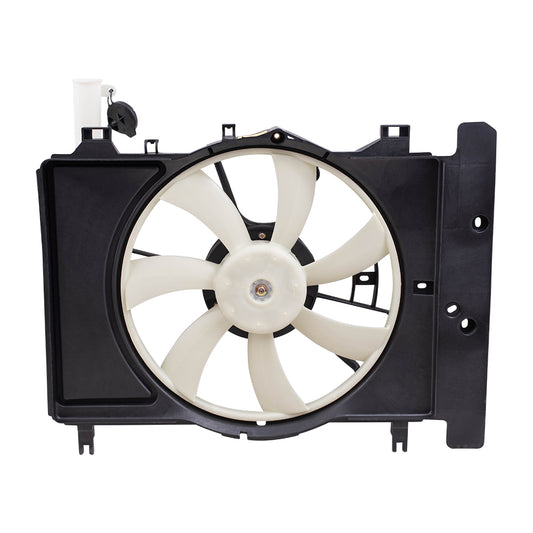 Brock Replacement Radiator Cooling Fan Assembly Compatible with 07-14 Yaris Japan 16711-21110 16363-0D110