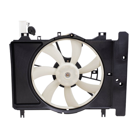 Brock Replacement Radiator Cooling Fan Assembly Compatible with 07-14 Yaris Japan 16711-21110 16363-0D110