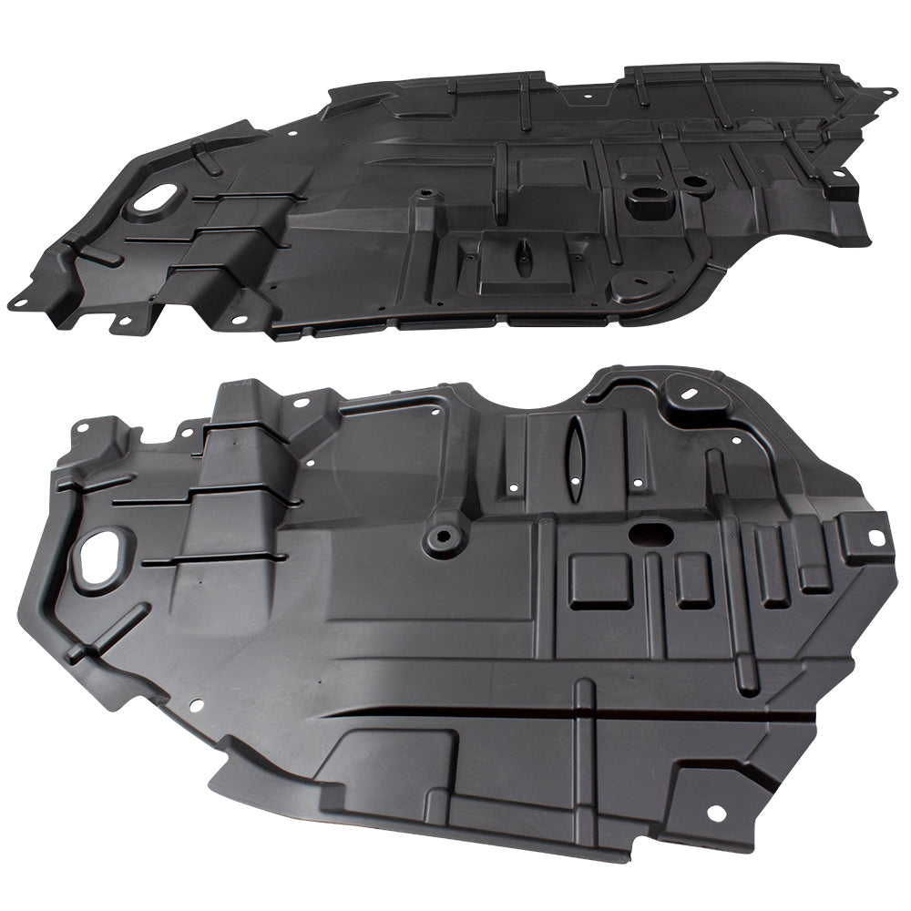 Brock 6870-0003S Under Engine Splash Shield Set Compatible With 2012-2014 Toyota Camry 2012-2014 Toyota Camry Hybrid