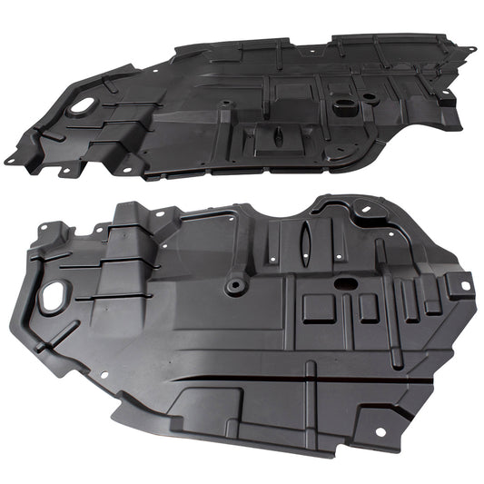 Brock 6870-0003S Under Engine Splash Shield Set Compatible With 2012-2014 Toyota Camry 2012-2014 Toyota Camry Hybrid