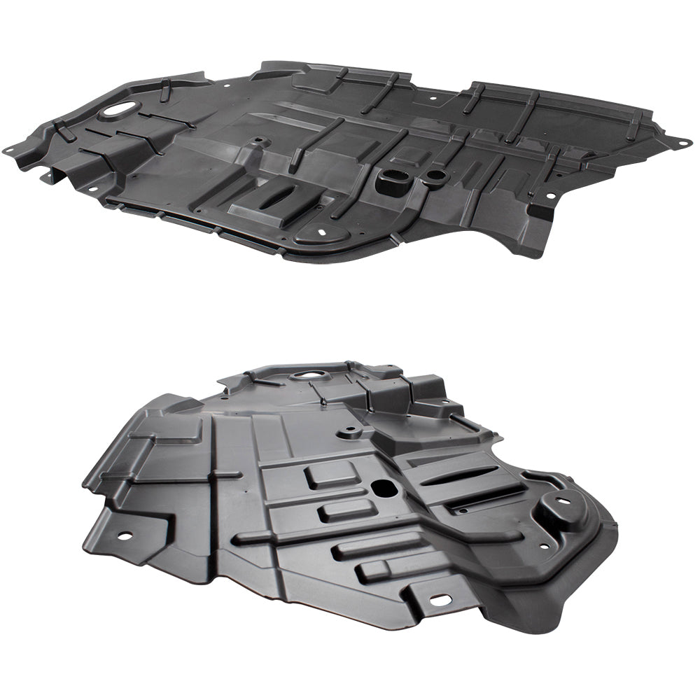 Brock 6870-0003S Under Engine Splash Shield Set Compatible With 2012-2014 Toyota Camry 2012-2014 Toyota Camry Hybrid