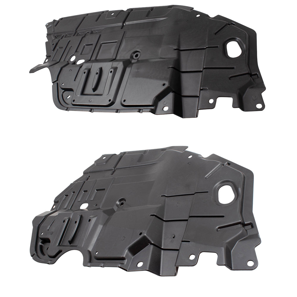 Brock 6870-0003S Under Engine Splash Shield Set Compatible With 2012-2014 Toyota Camry 2012-2014 Toyota Camry Hybrid