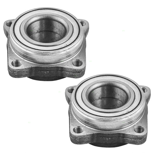 Brock Replacement Pair of Front Wheel Hub Bearings Compatible with 1990-1997 Accord 4-cylinder 44600SM4020