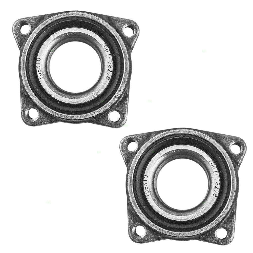 Brock Replacement Pair of Front Wheel Hub Bearings Compatible with 1990-1997 Accord 4-cylinder 44600SM4020