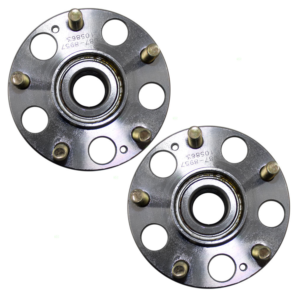 Brock Replacement Pair of Rear Wheel Hub Bearings Compatible with Accord TL 42200-SDA-A51