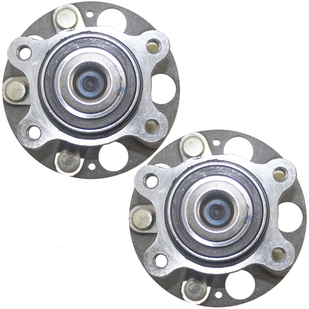 Brock Replacement Pair Set Rear Wheel Hub Bearings Compatible with Civic & Hybrid 42200-SNA-952 42200-SNA-A52