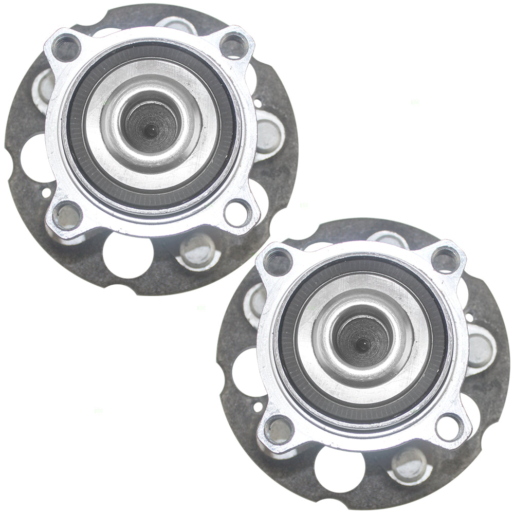 Brock Replacement Pair Set Rear Wheel Hub Bearings Compatible with Accord Crosstour & CR-V 42200-SWB-951 HA590190 512344