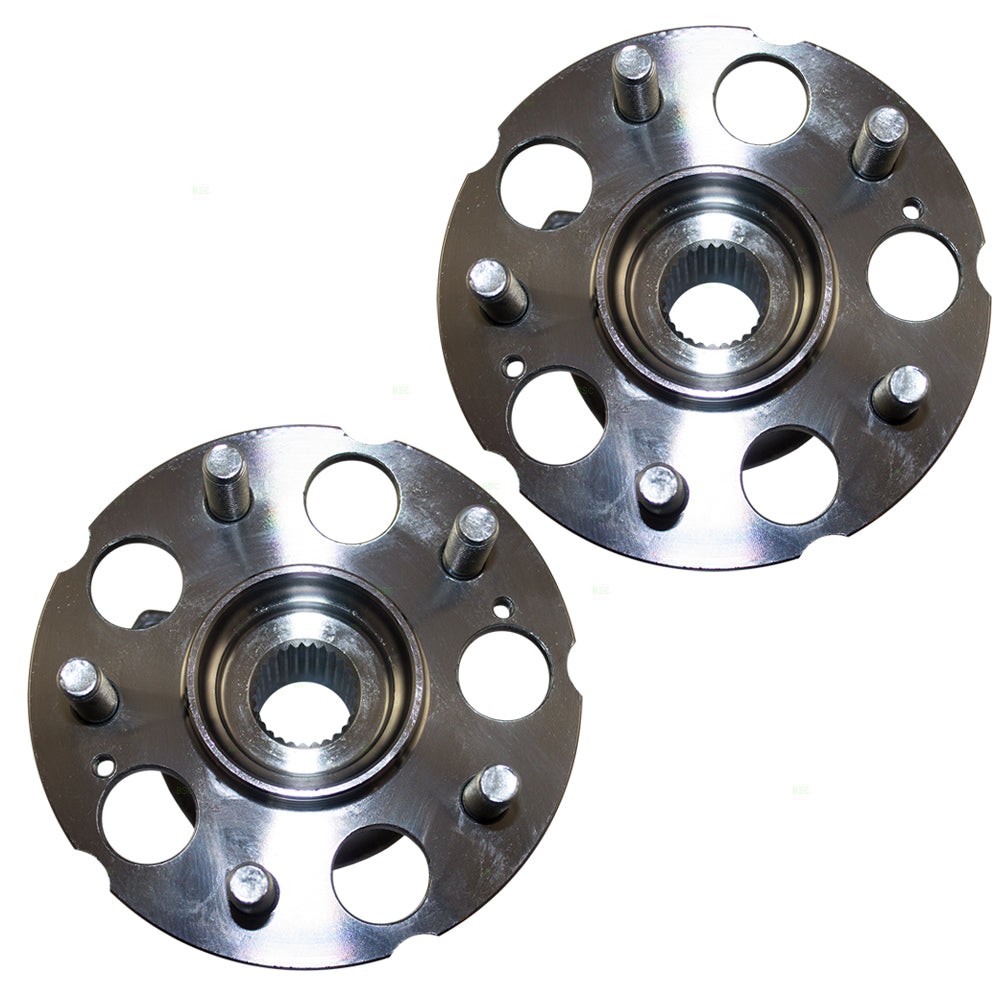 Brock Replacement Pair Set Rear Wheel Hub Bearings Compatible with RDX CR-V 42200-STK-951 HA590204