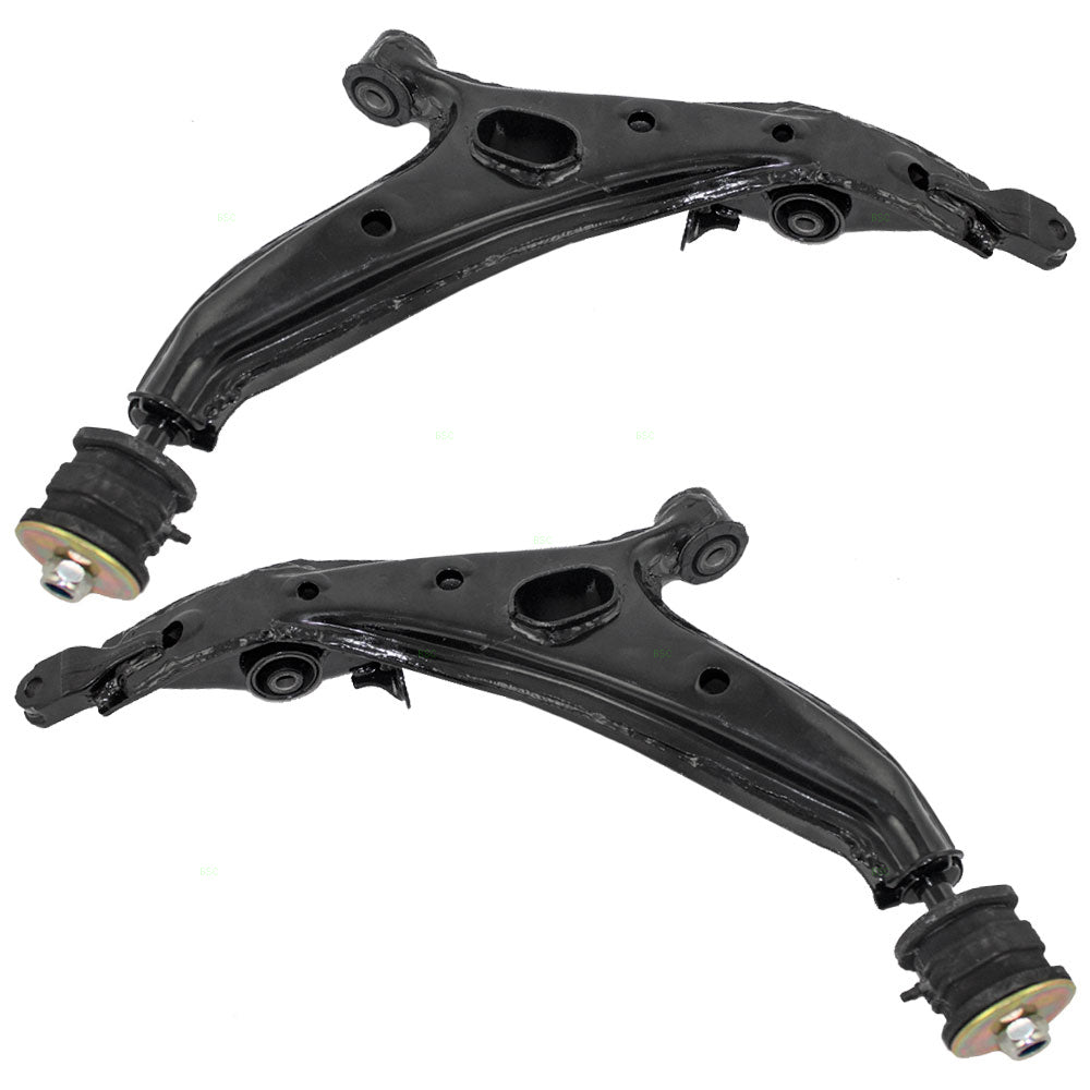 Brock Replacement Driver and Passenger Front Lower Control Arm with Bushings Compatible with 97-01 SUV 51360-S10-A00 51350-S10-A00