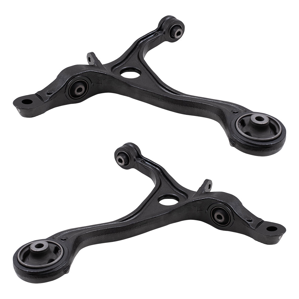 Brock Replacement Pair Set Front Lower Control Arms with Bushings Compatible with 03-07 Accord 51360-SDA-A03