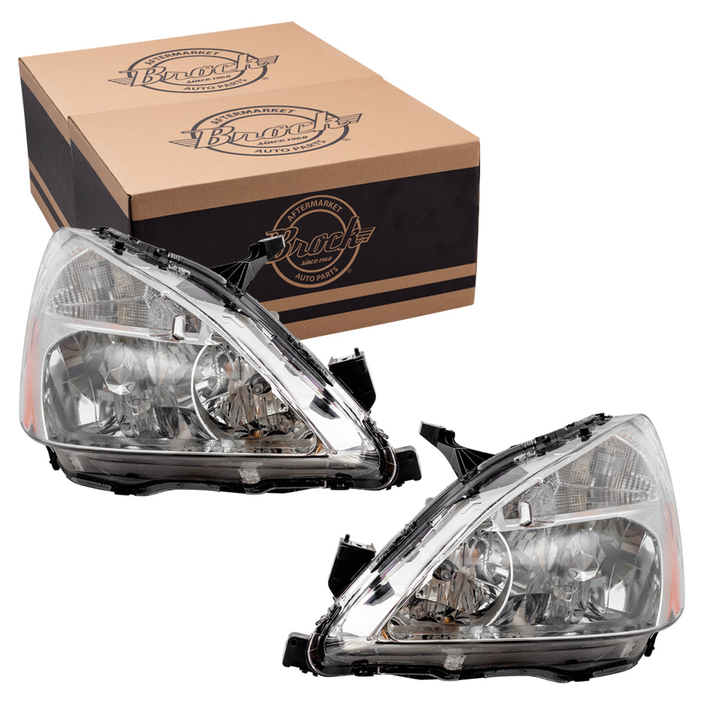 Headlight for 2003-2007 Accord 33101SDAA01 Set HO2502120