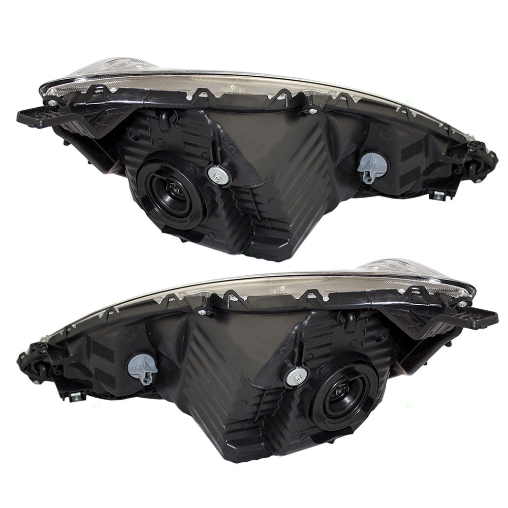 Headlight for 2009-2013 Fit Sport w/ Chrome Bezel 33150TK6A11 Set HO2502137