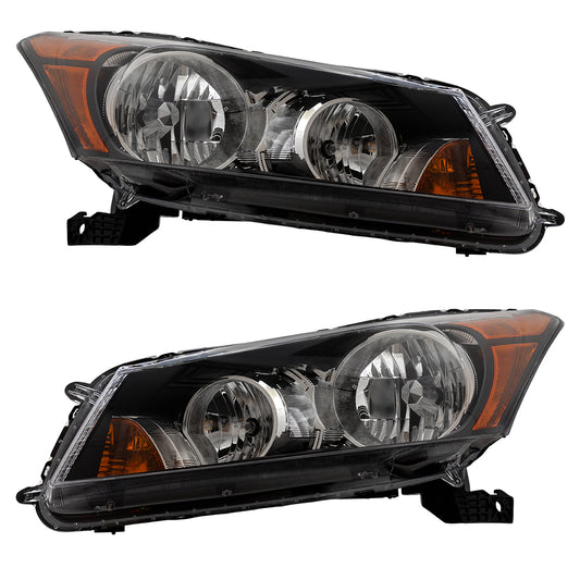 Headlight for 2008-2012 Accord Sedan 33150TA0A01 Set