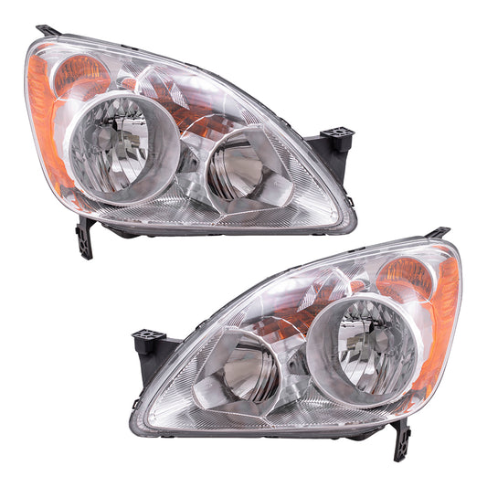 Headlight for 2005-2006 CR-V 33151S9AA11 Set