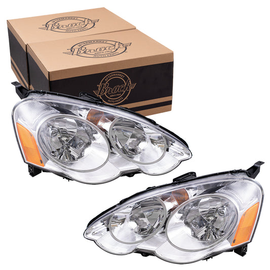 Headlight for 2002-2004 RSX 33101S6MA01 Set