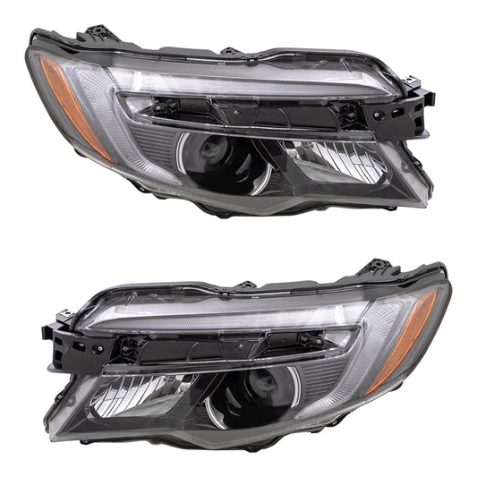 Headlight for 2016-2020 Pilot w/o Daytime Running Lights 2017-2020 Ridgeline 33150TG7A02 Set