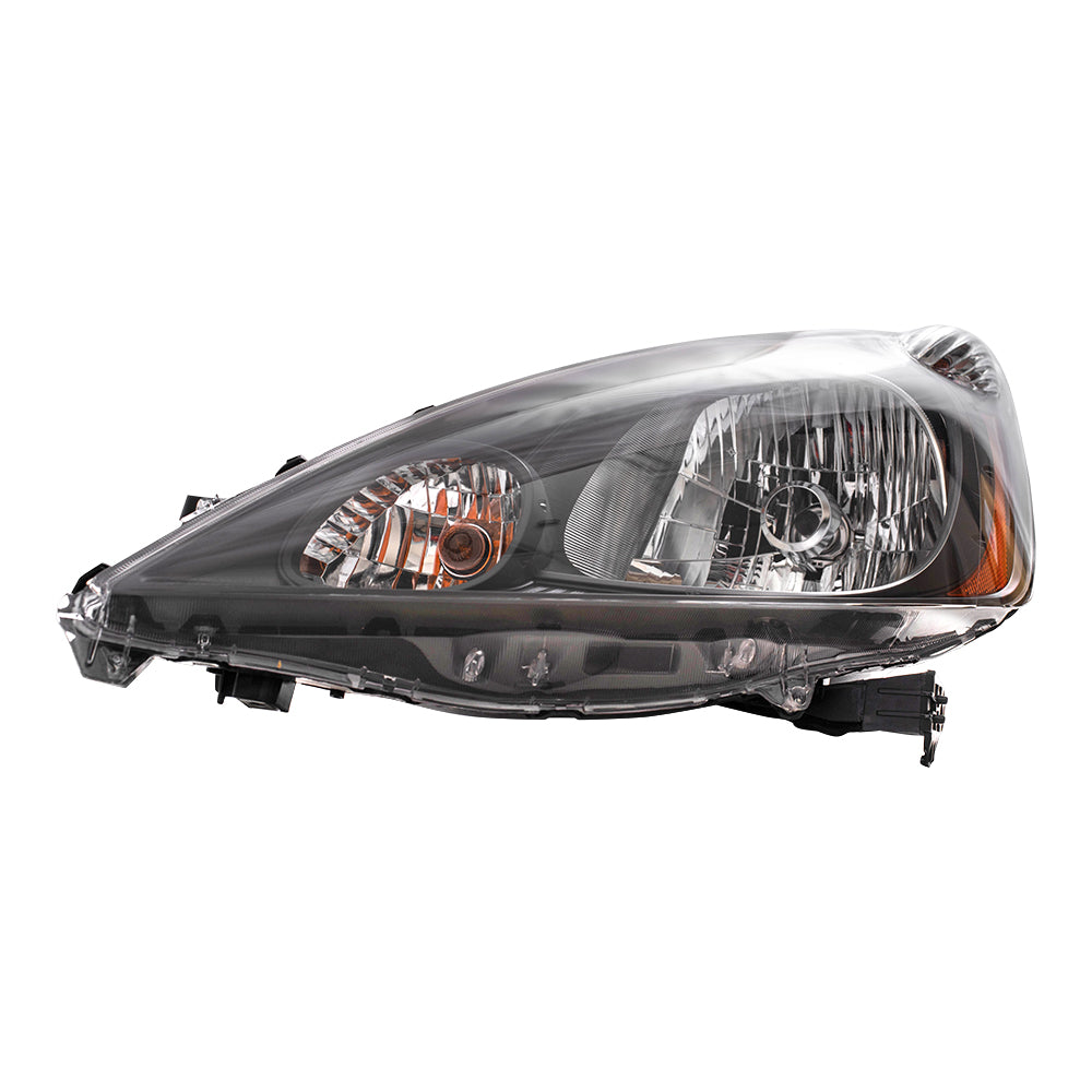 Headlight for 2009-2014 Fit Base/LX/DX w/ Gray Bezel 33150TK6A01 Left HO2502138