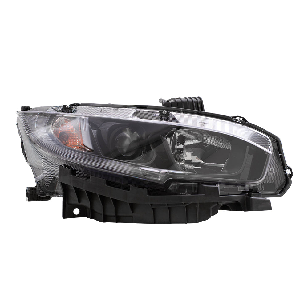 Headlight for 2019-2021 Civic w/ Black Bezel 33150TBAA31 Set