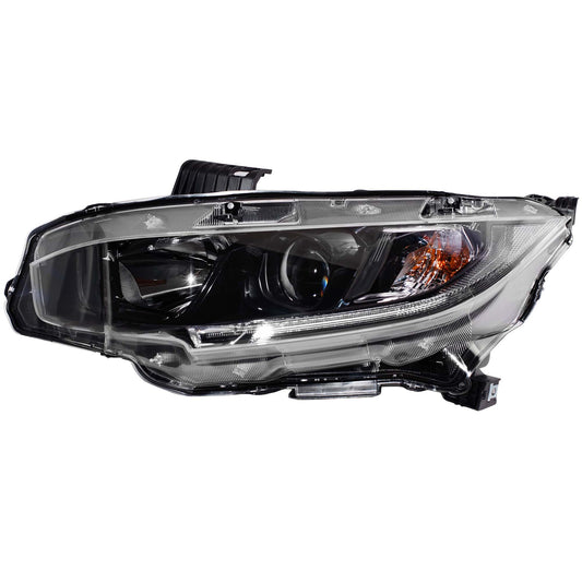 Headlight for 2019-2021 Civic w/ Black Bezel 33150TBAA31 Left HO2502192