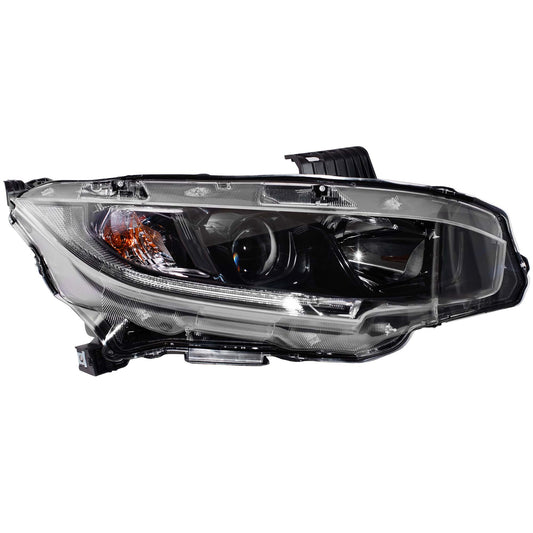 Headlight for 2019-2021 Civic w/ Black Bezel 33100TBAA31 Right HO2503192