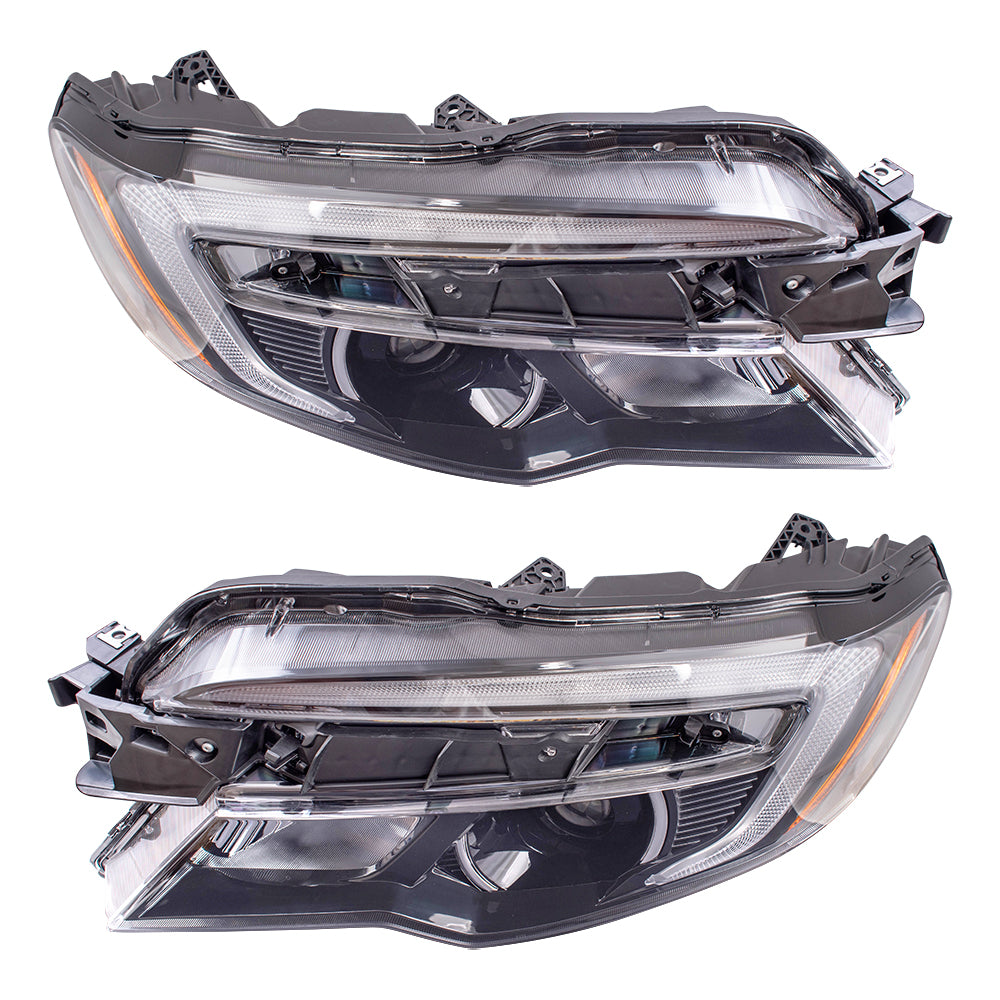 Headlight for 2016-2020 Pilot w/ LED Daytime Running Lights for 2017-2020 Ridgeline 33150TG7A12 Set