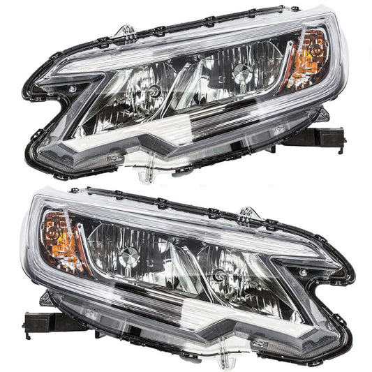 Headlight for 2015-2016 CR-V w/o Projector Beam w/o LED DRL 33150T1WA11 Set HO2502162