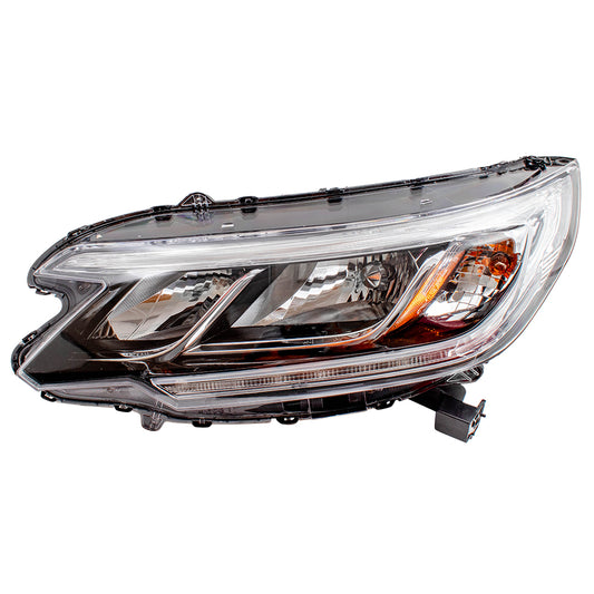 Headlight for 2015-2016 CR-V LED Daytime Running Lamps w/o Projector Beam 33150T1WA01 Left