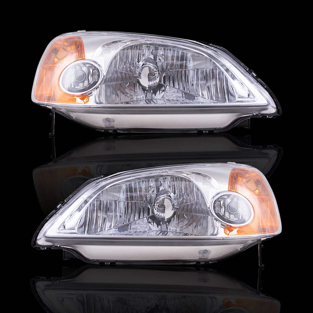 Headlight for 2001-2003 Civic Sedan 33101S5AA01 Set