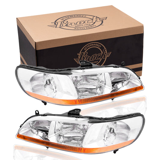 Headlight for 1998-2002 Accord 33101S84A01 Set