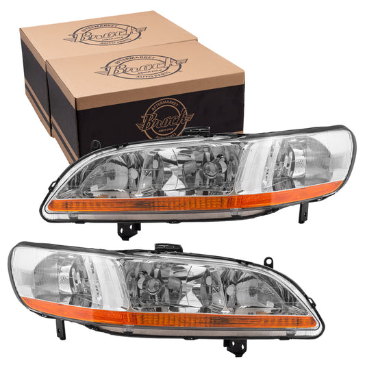 Headlight for 1998-2002 Accord 33101S84A01 Set