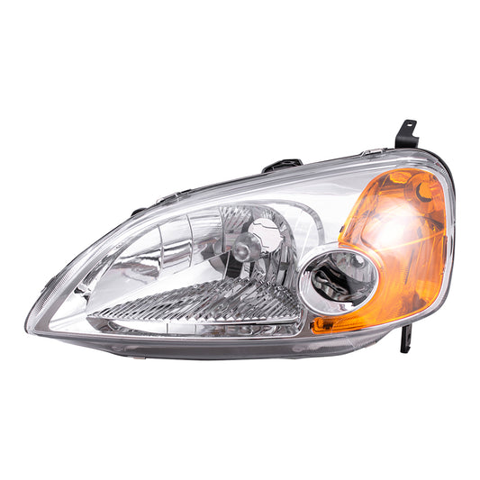 Headlight for 2001-2003 Civic Coupe 33151S5PA01 Left