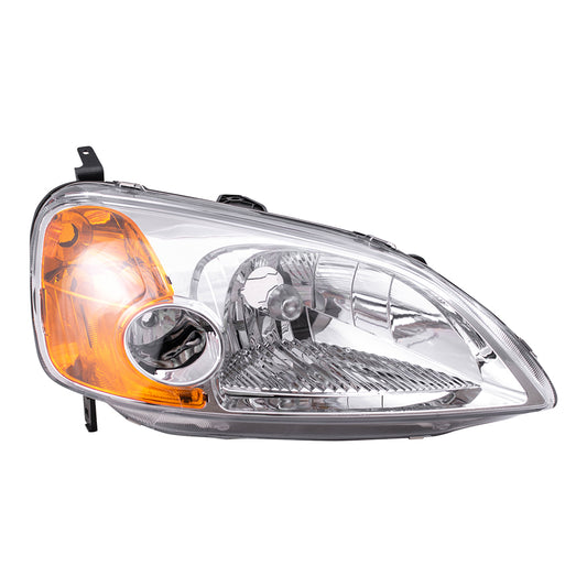 Headlight for 2001-2003 Civic Coupe 33101S5PA01 Right