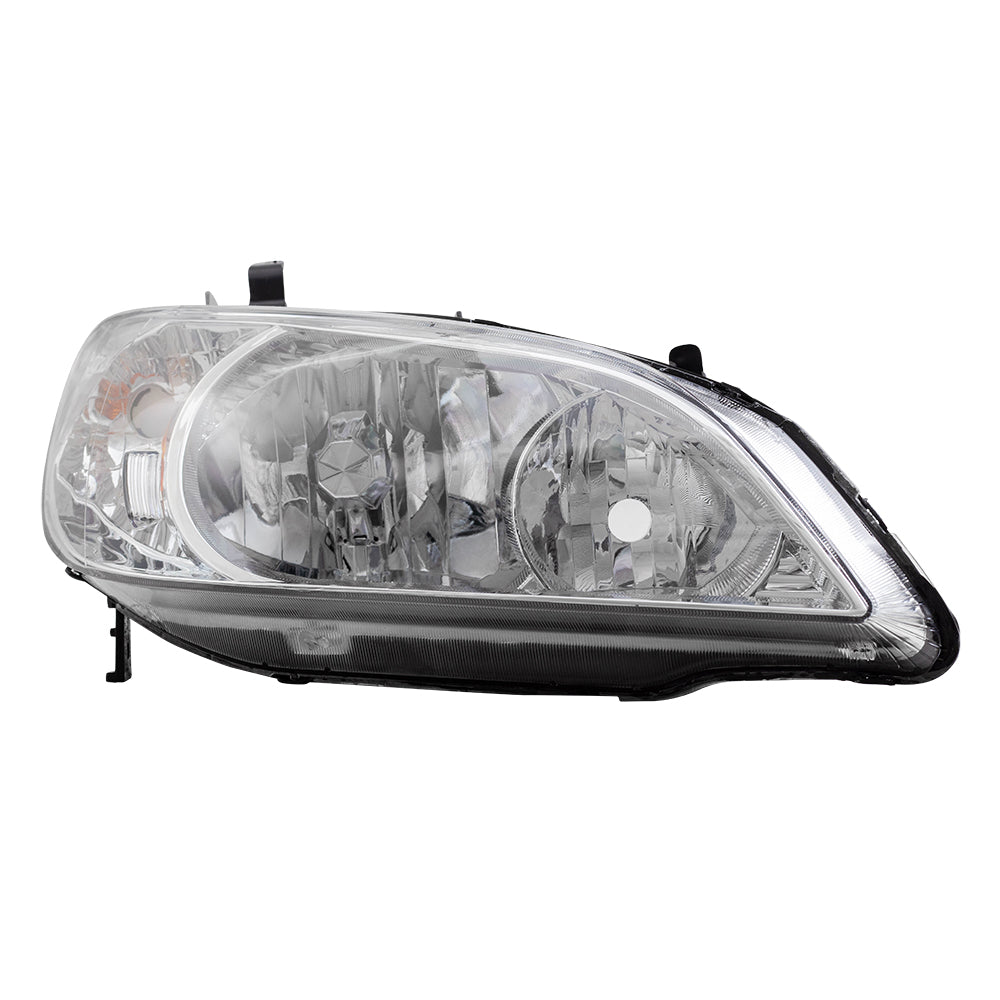Headlight for 2004-2005 Civic 33101S5AA51 Set