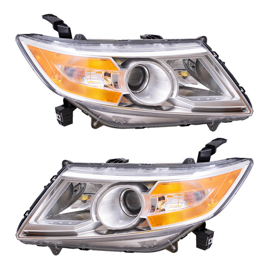 Headlight for 2011-2013 Odyssey 33150TK8A01 Set