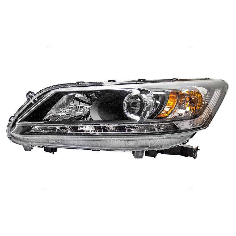 Headlight for 2013-2015 Accord Sedan w/ LED Daytime Running Light 33150T2AA11 Left