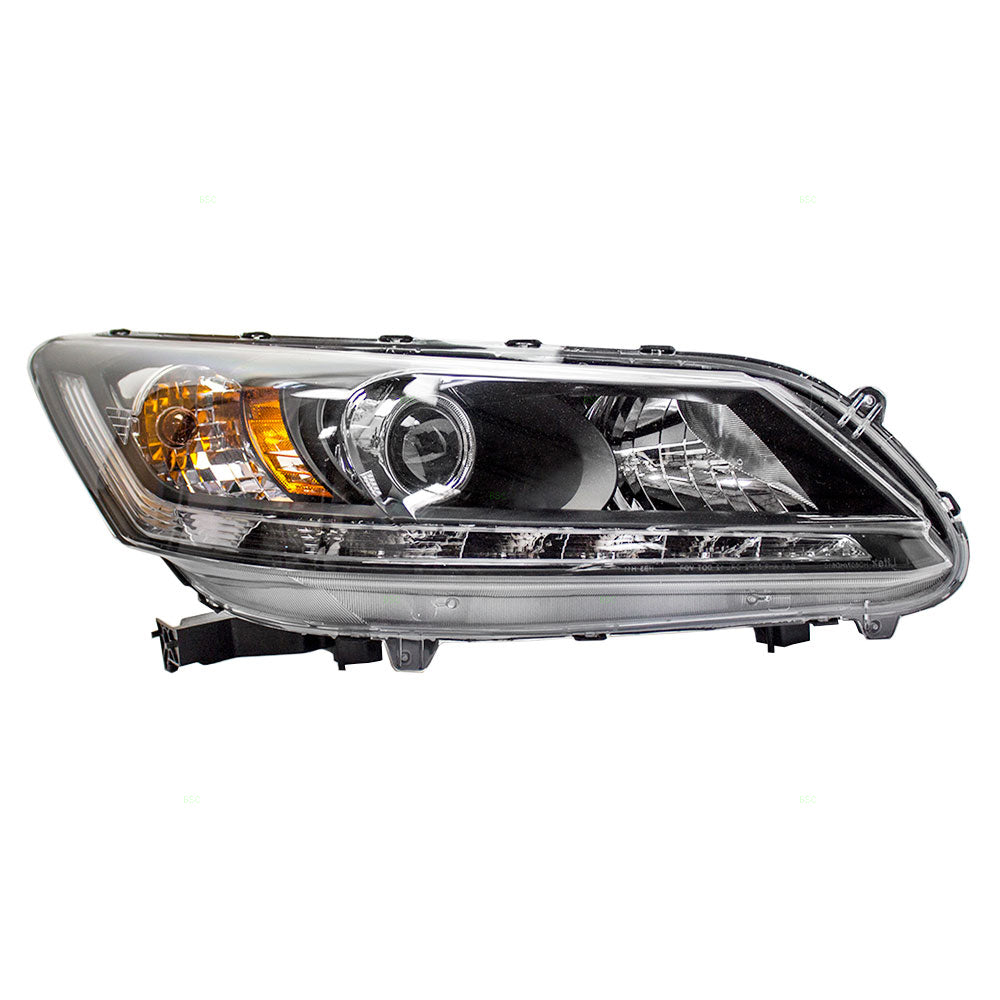 Headlight for 2013-2015 Accord Sedan w/ LED Daytime Running Light 33100T2AA11 Right