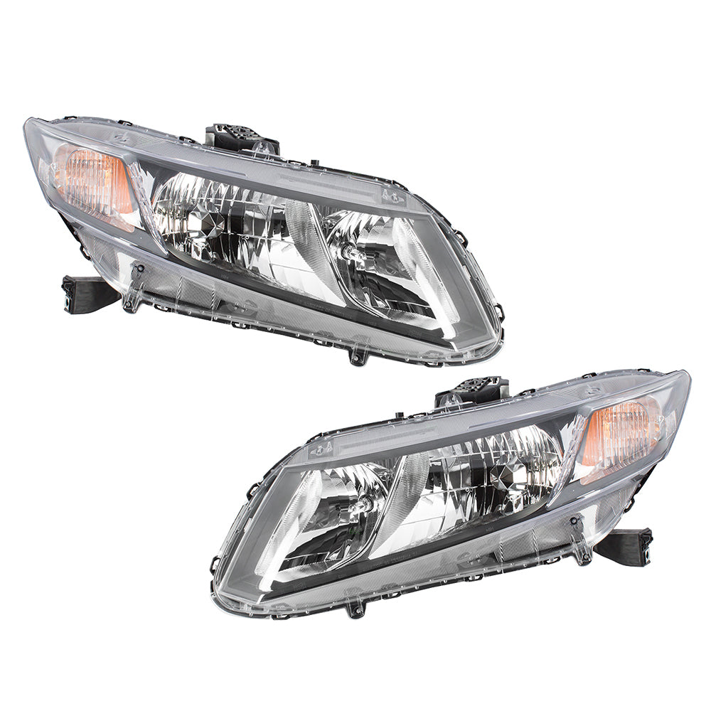 Headlight for 2013-2015 Civic 13-15 Sedan 13 Coupe 33150TR0A51 Set