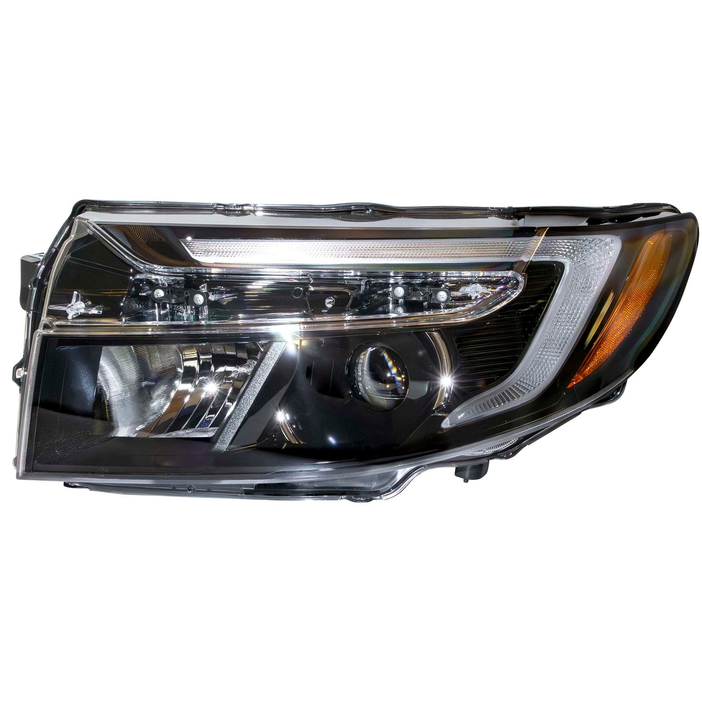 Brock Driver Left LED Combination Headlight With 5 Pin Connector Compatible with 2021-2025 Honda Ridgeline EX-L/RTL/Sport Without Automatic High Beams 7221-0117L