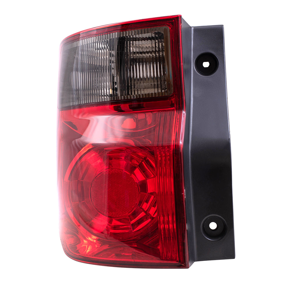 Brock Replacement Drivers Taillight Tail Lamp with Bright Red Lens Compatible with 03-08 Element 33551SCVA01