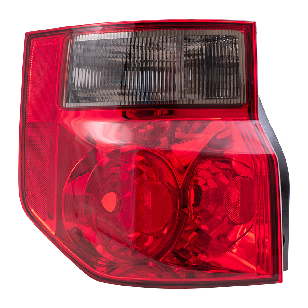 Brock Replacement Drivers Taillight Tail Lamp with Bright Red Lens Compatible with 03-08 Element 33551SCVA01