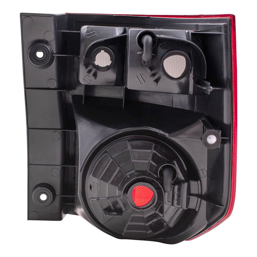 Brock Replacement Drivers Taillight Tail Lamp with Bright Red Lens Compatible with 03-08 Element 33551SCVA01