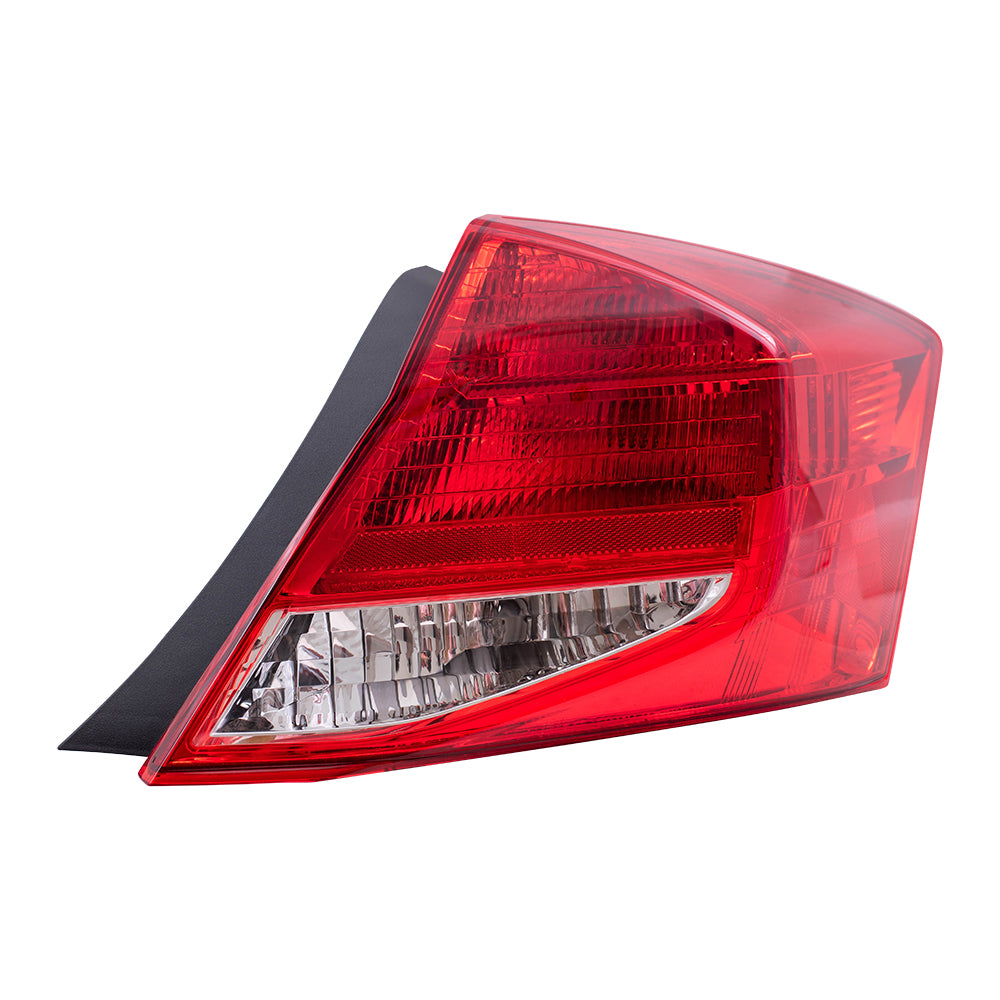 Brock Replacement Drivers and Passengers Set Tail Light Assemblies Compatible with 2011-2012 Accord Coupe