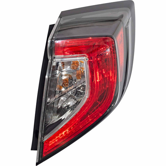 Brock Passenger Right Combination Tail Light Assembly Body Mounted Compatible with 2017-2021 Honda Civic Hatchback 2017-2021 Honda Civic Type R 7222-0085R