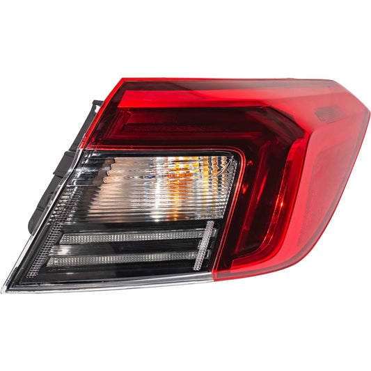 Brock Passenger Side Right Combination Tail Light Assembly Body Mounted Compatible with 2022-2024 Honda Civic Sedan 7222-0086R