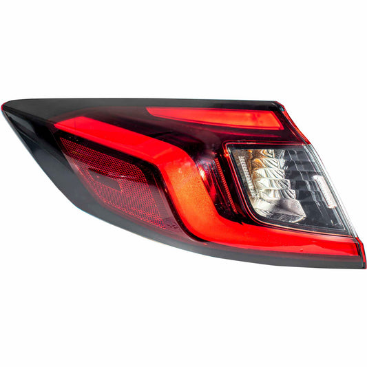 Brock 7222-0087L Driver Side Left Combination Tail Light Assembly Body Mounted Compatible with 2022-2024 Honda Civic Hatchback 2023-2024 Honda